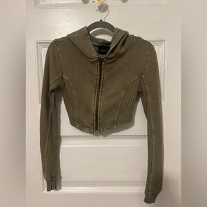 Urban Outfitters Olive Green Knit Sweater
